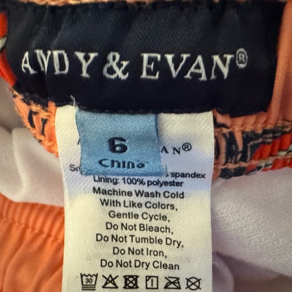 Andy and Evan Sz 6 Swim Trunks - Orange Car Print Shorts - Picture 5 of 5